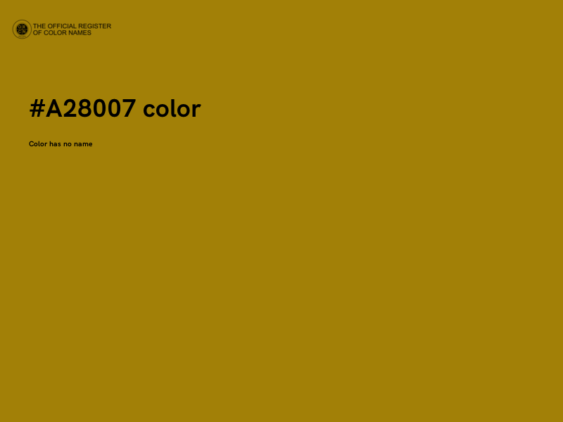 #A28007 color image