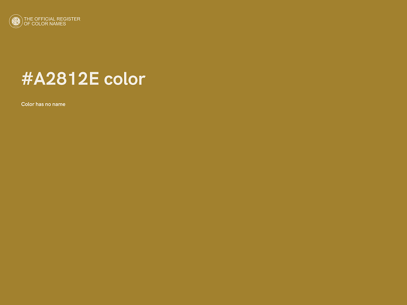 #A2812E color image