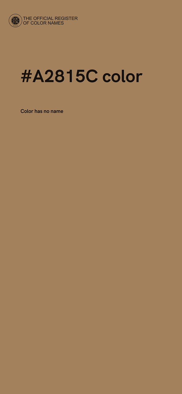 #A2815C color image