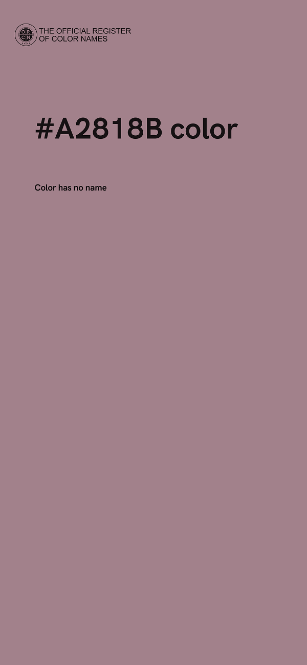 #A2818B color image