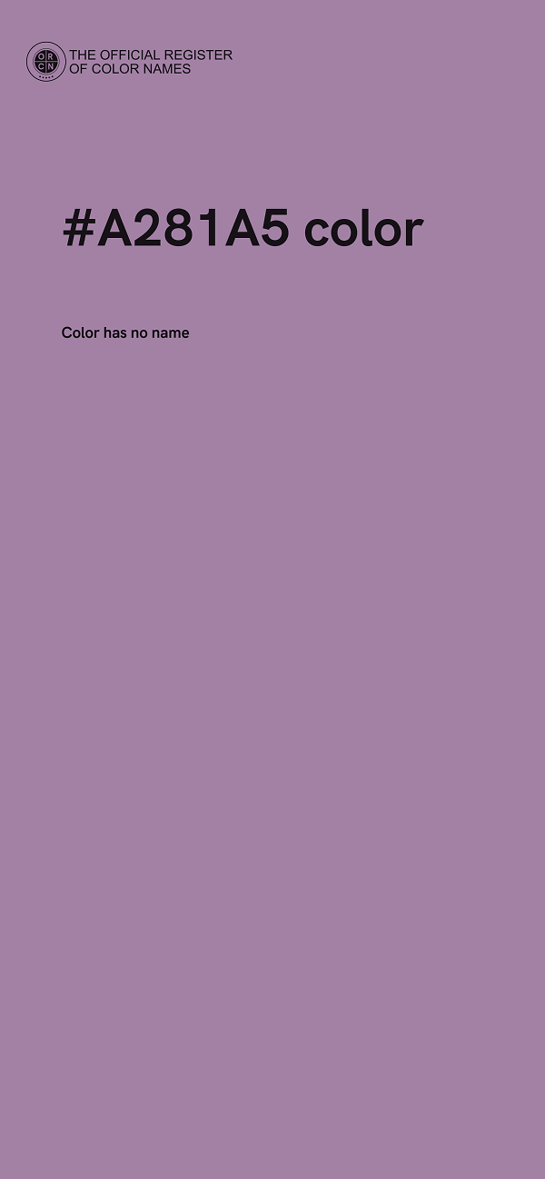 #A281A5 color image