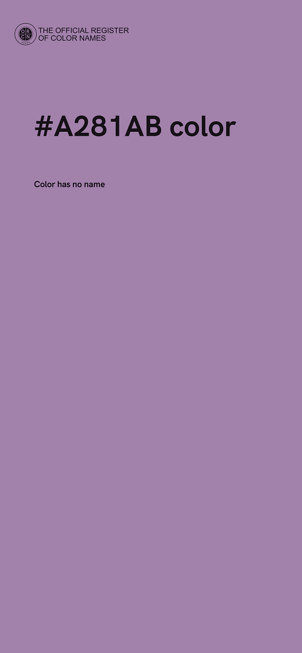 #A281AB color image