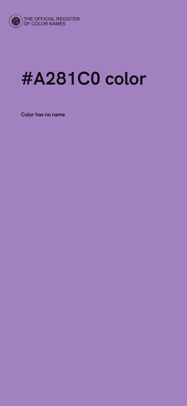 #A281C0 color image