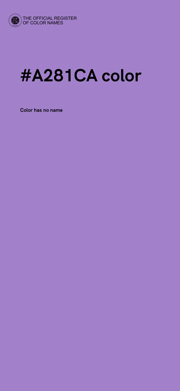 #A281CA color image