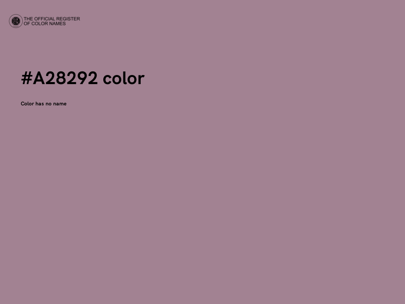 #A28292 color image