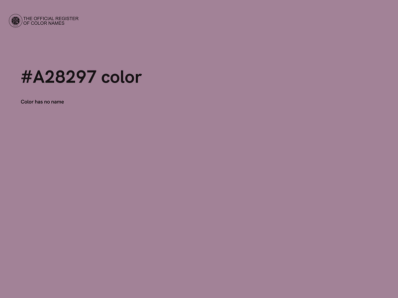 #A28297 color image