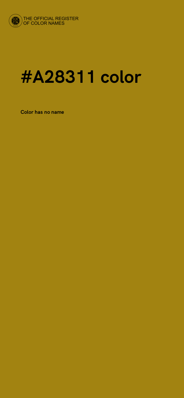 #A28311 color image