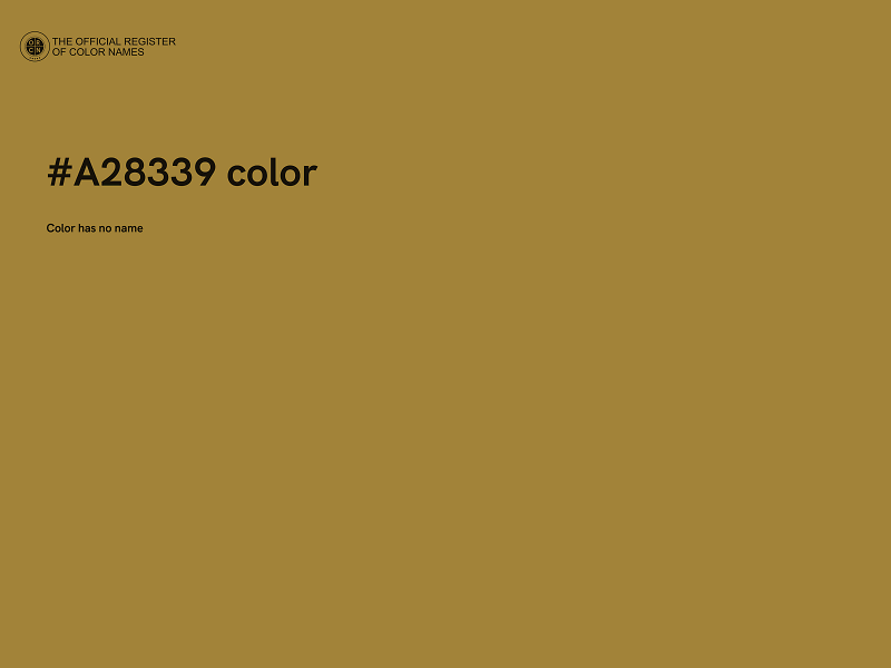 #A28339 color image