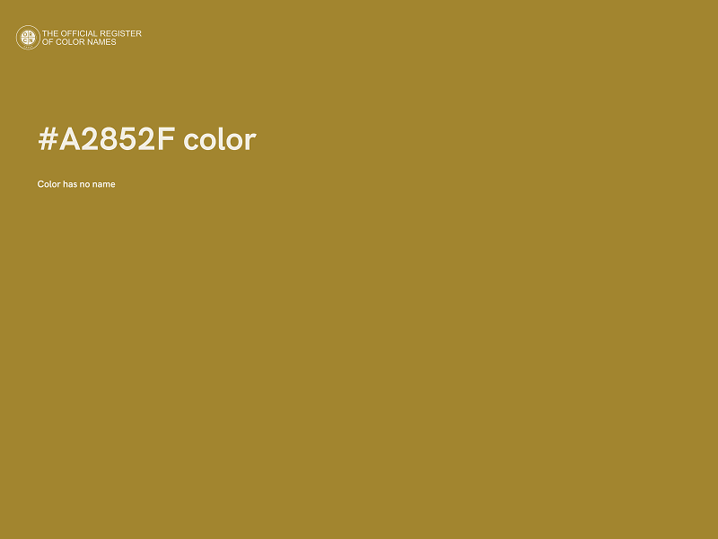 #A2852F color image