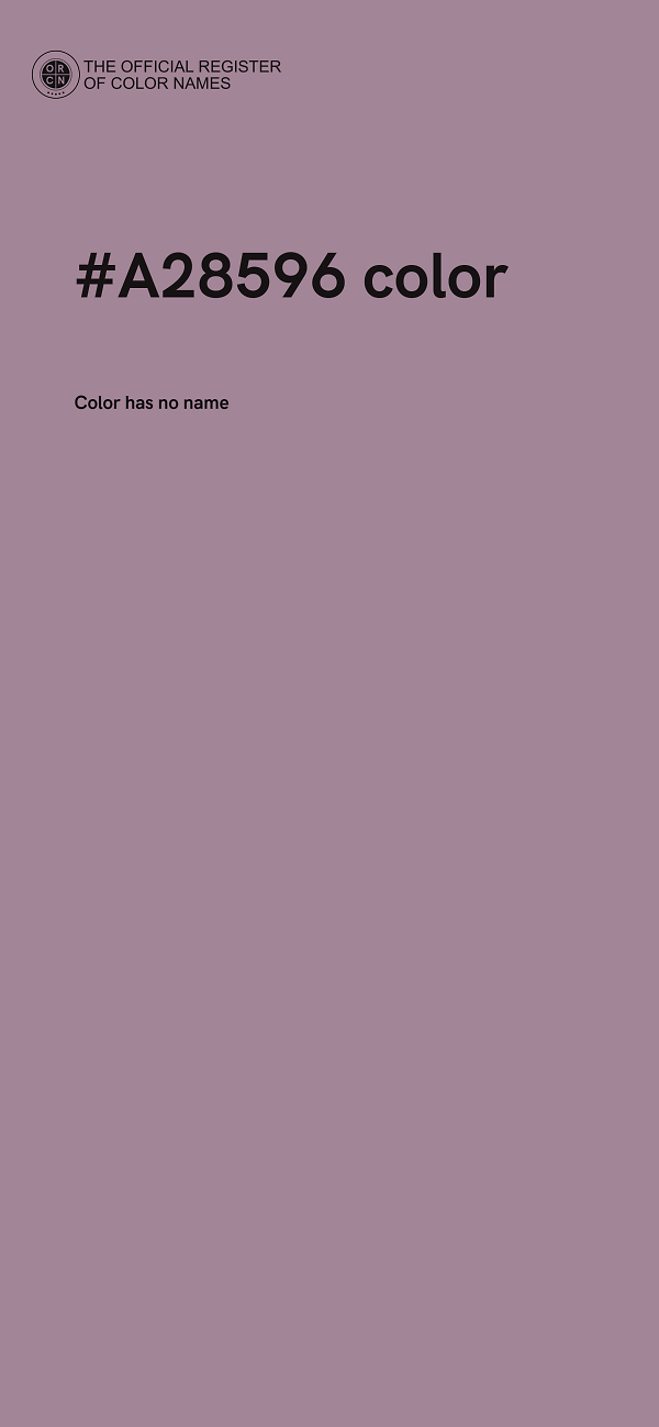 #A28596 color image