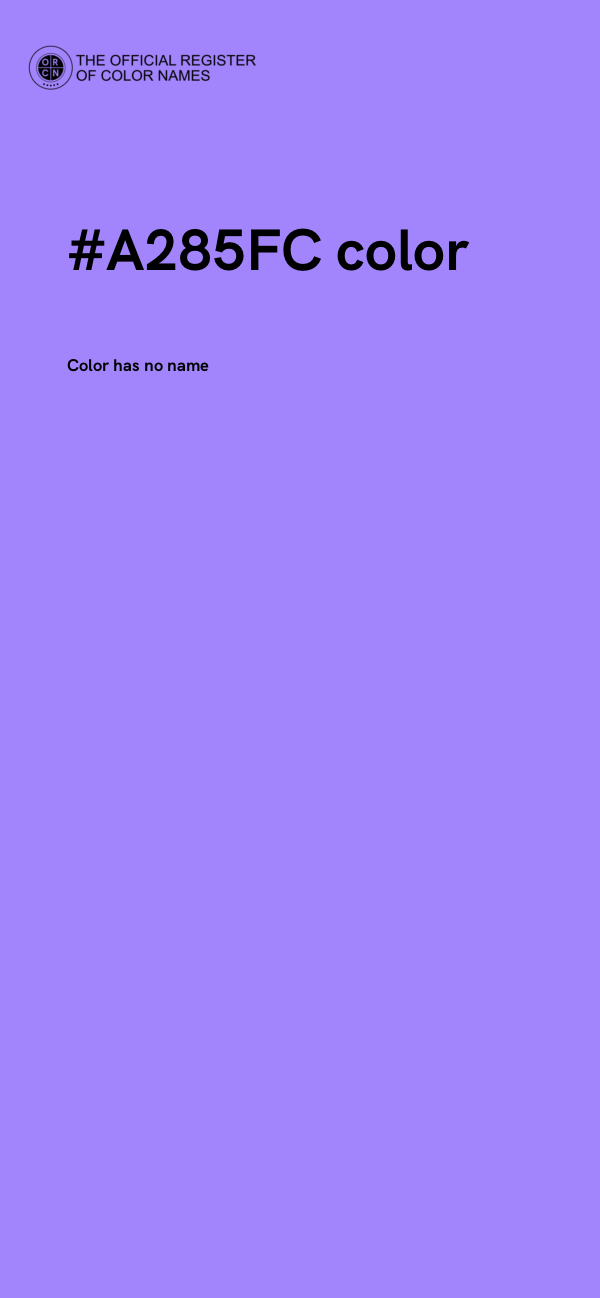 #A285FC color image