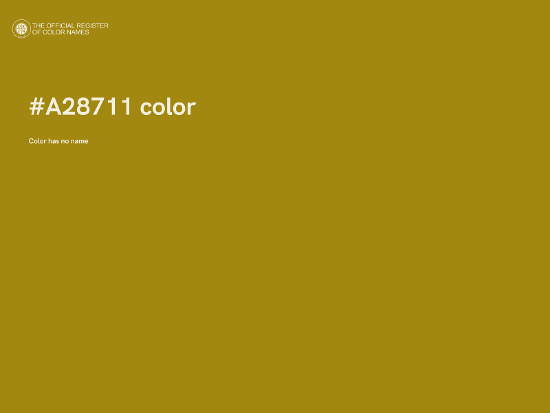 #A28711 color image