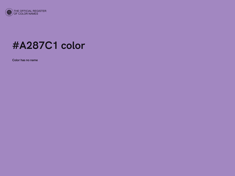 #A287C1 color image