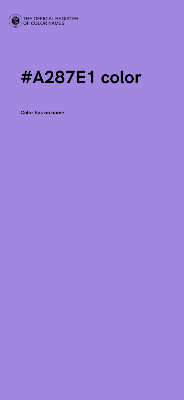 #A287E1 color image