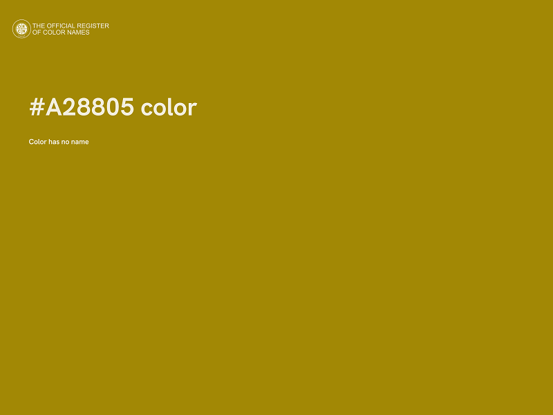 #A28805 color image
