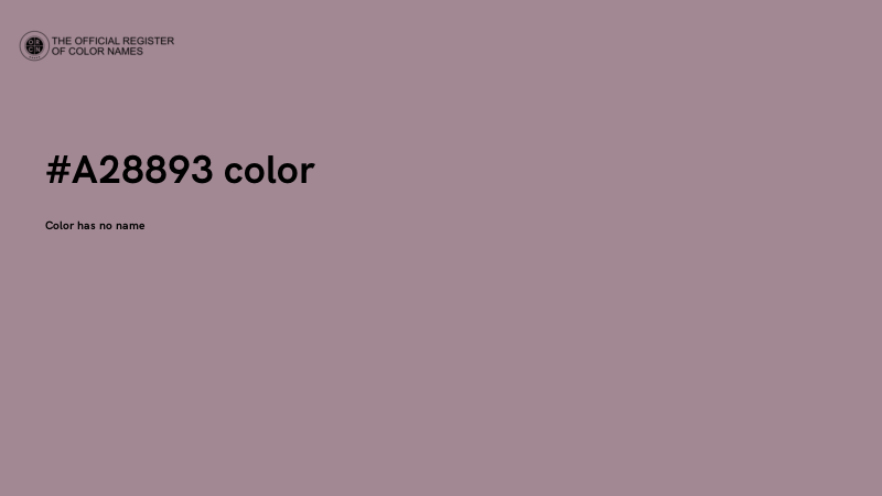 #A28893 color image