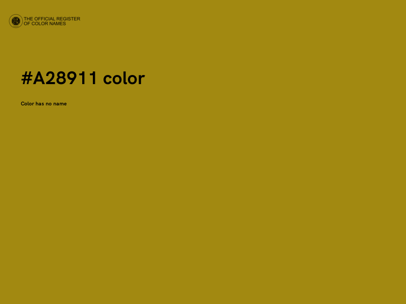 #A28911 color image