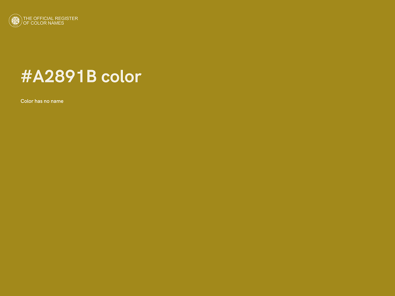 #A2891B color image