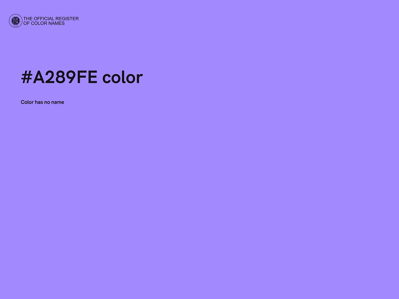 #A289FE color image