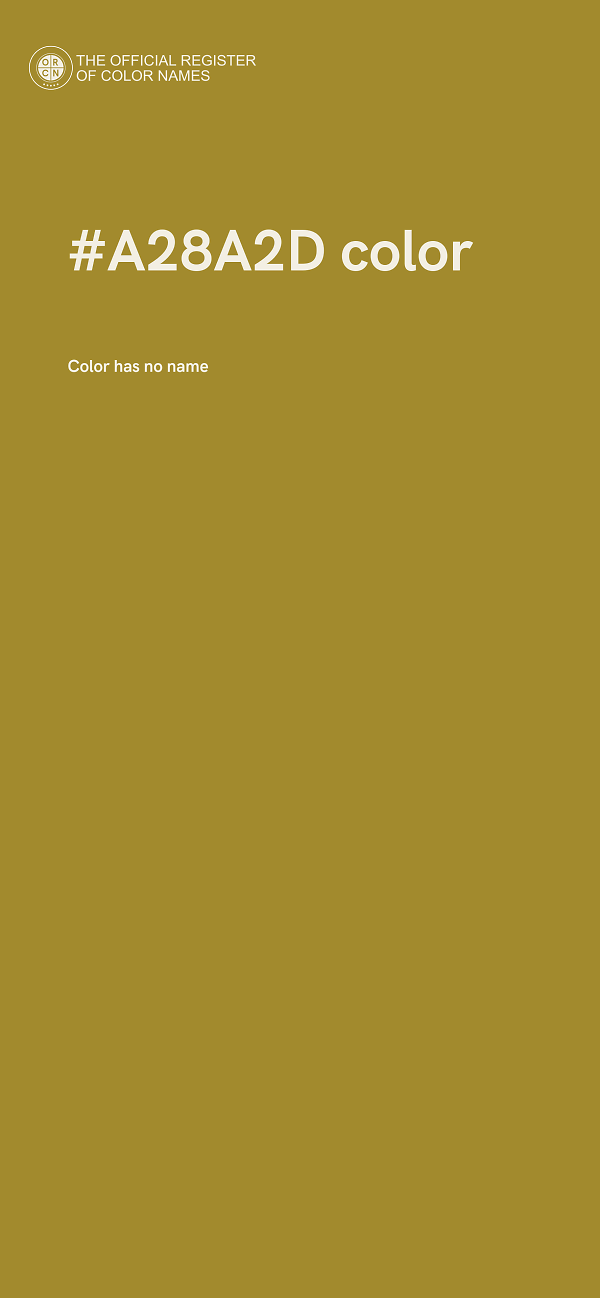 #A28A2D color image