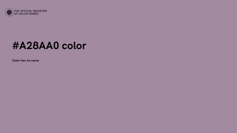 #A28AA0 color image
