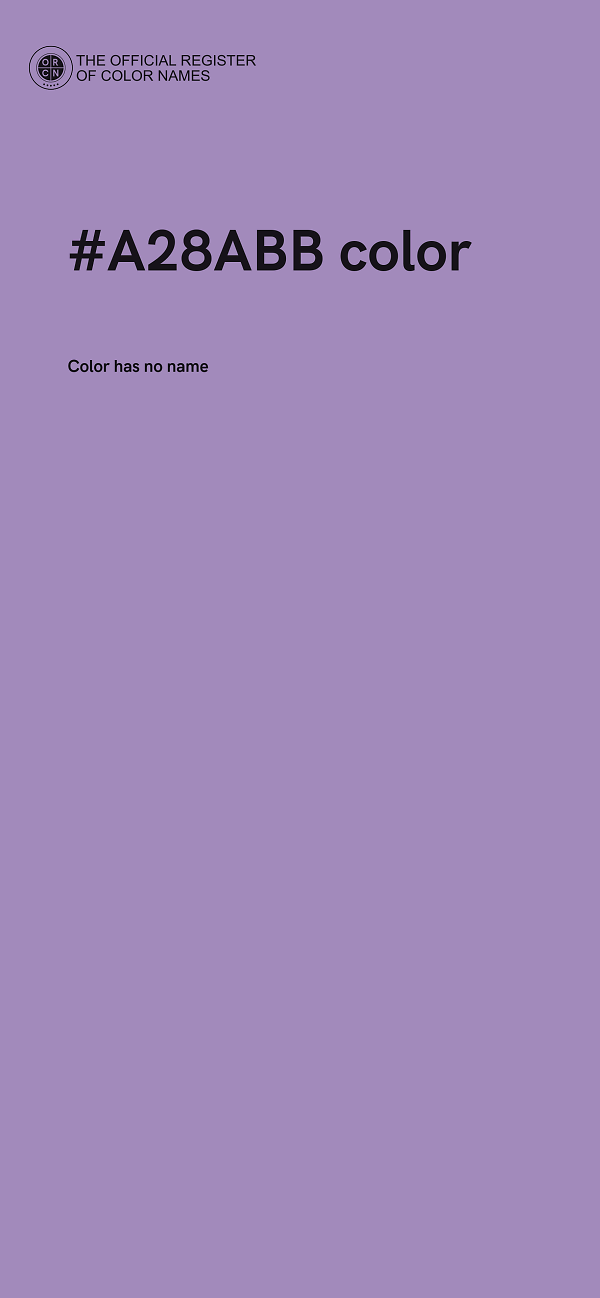 #A28ABB color image