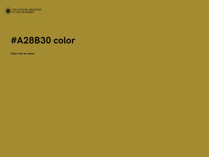 #A28B30 color image