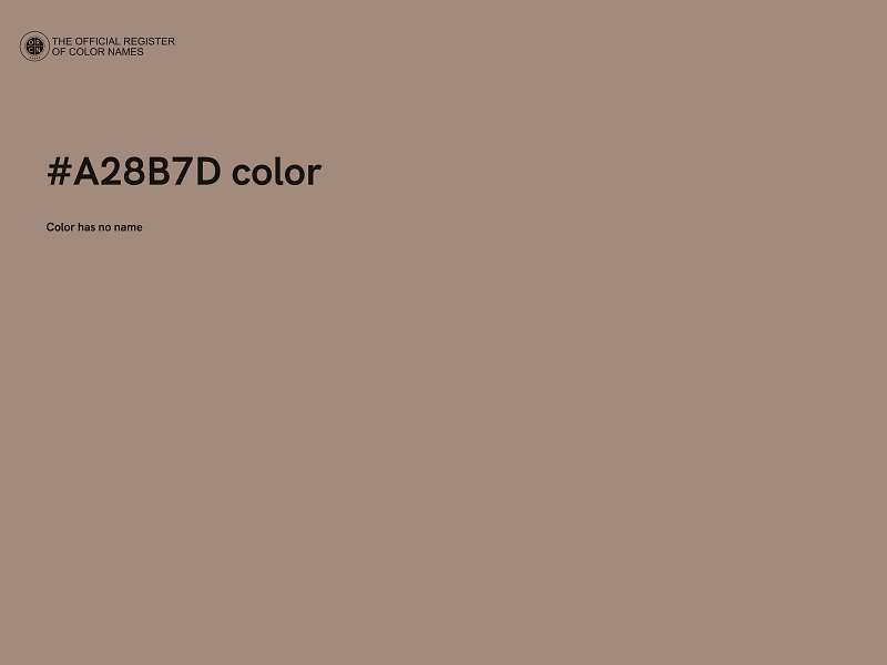 #A28B7D color image