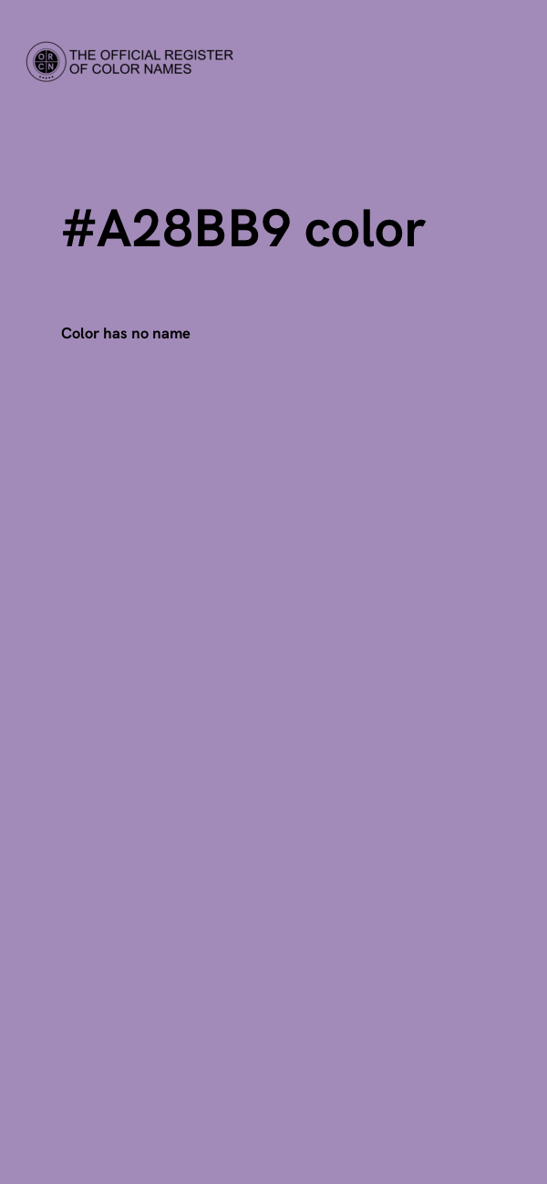 #A28BB9 color image