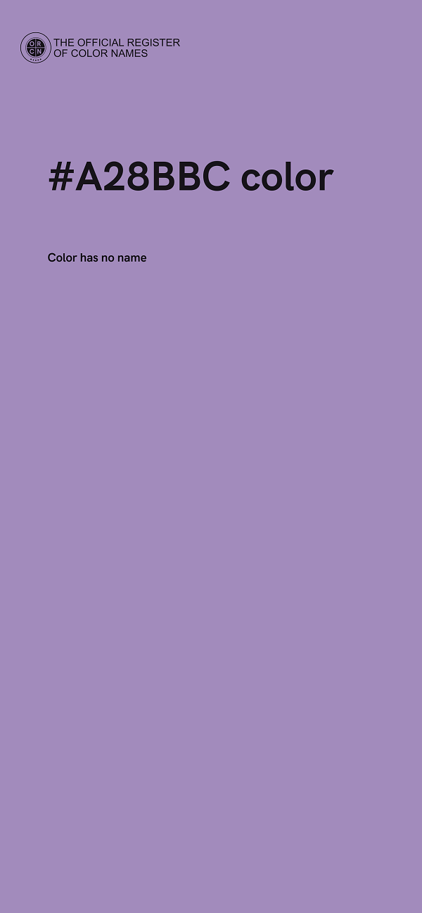 #A28BBC color image