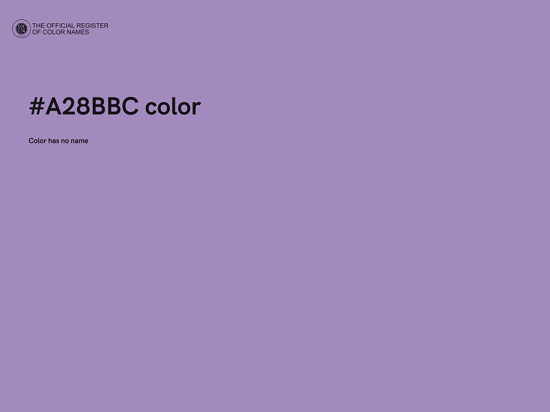 #A28BBC color image