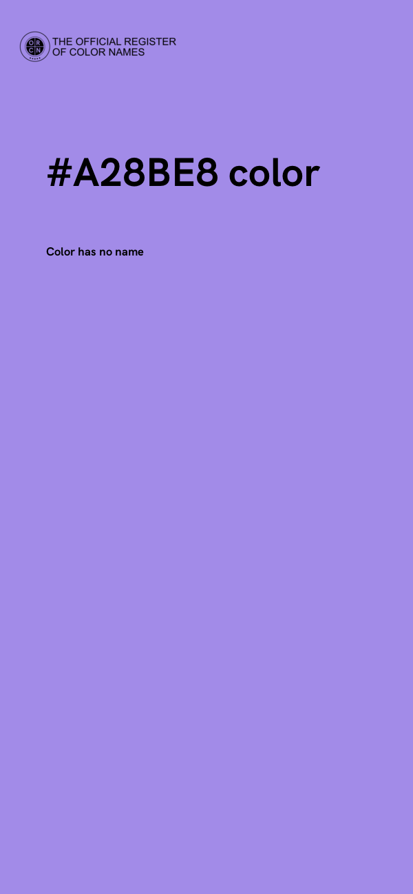#A28BE8 color image