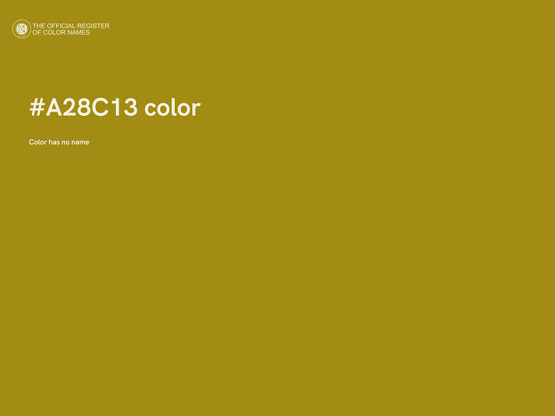 #A28C13 color image