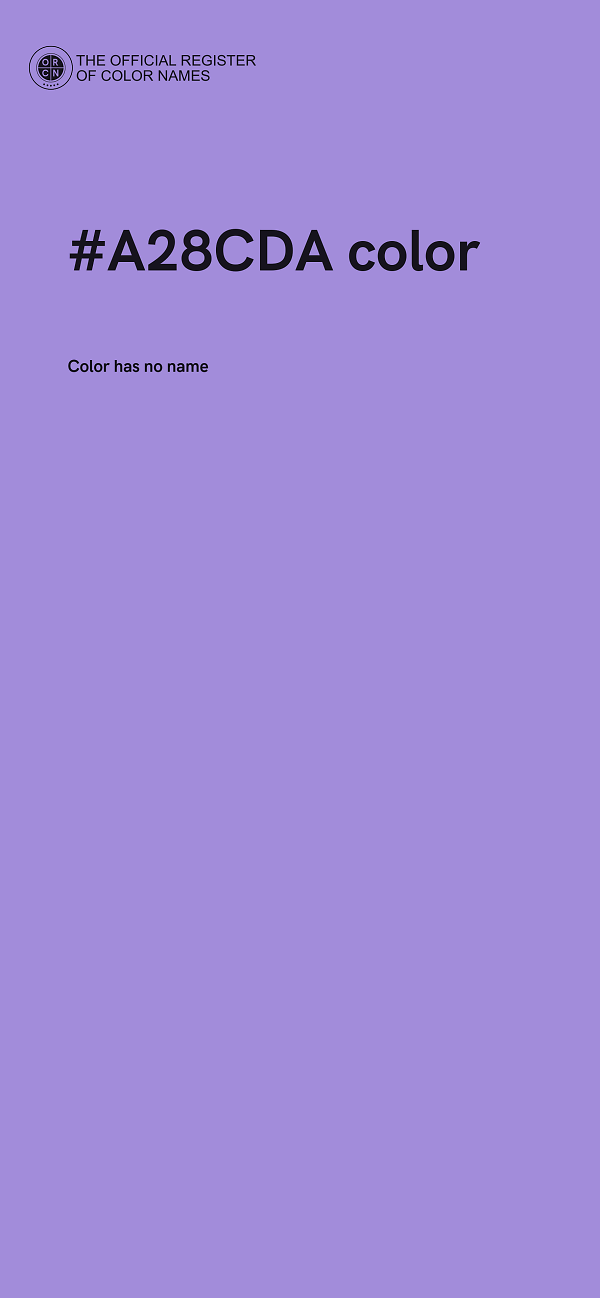 #A28CDA color image