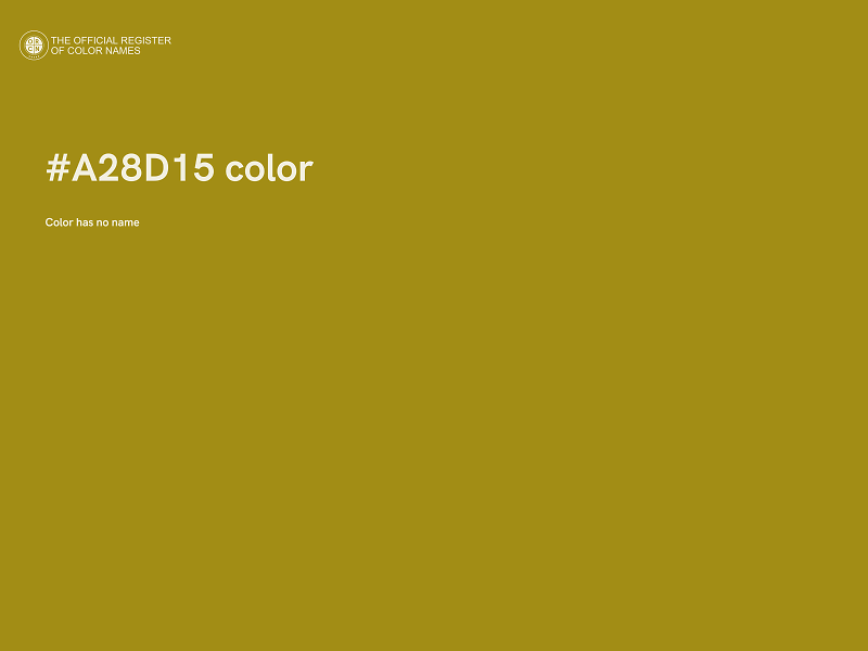 #A28D15 color image