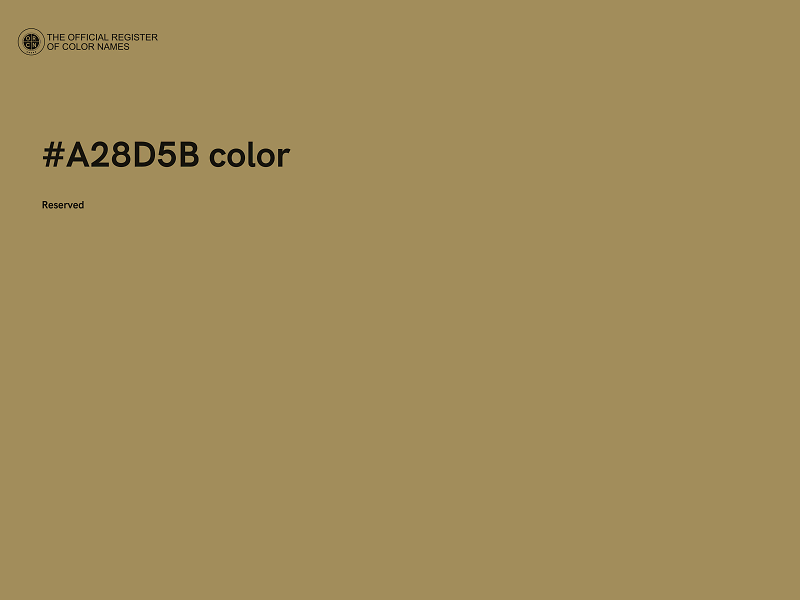 #A28D5B color image