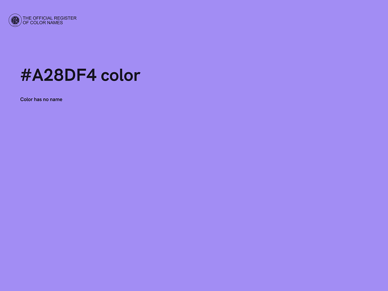 #A28DF4 color image