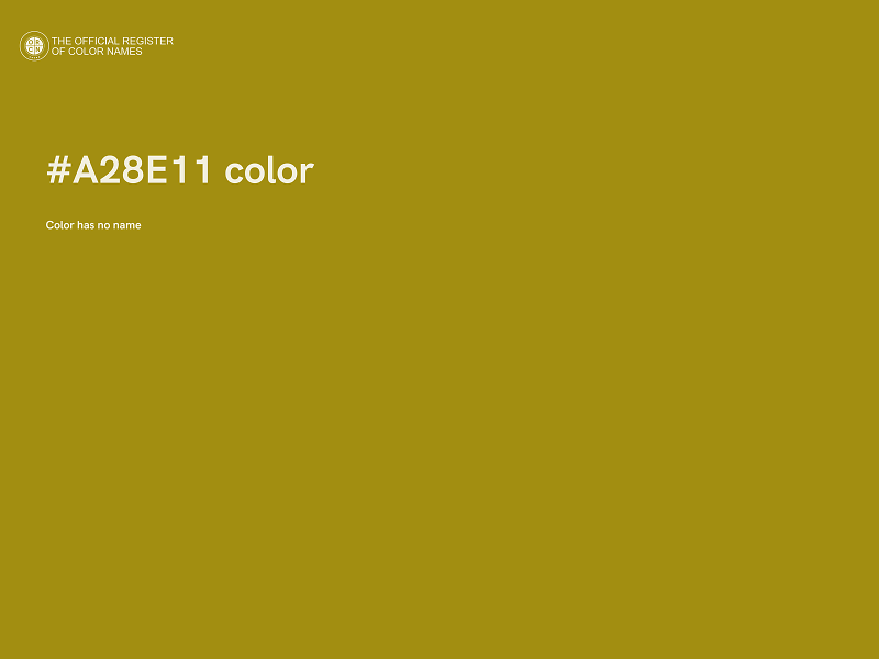 #A28E11 color image