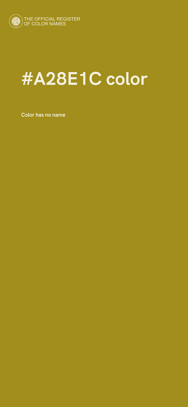 #A28E1C color image