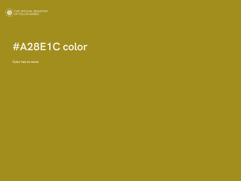 #A28E1C color image