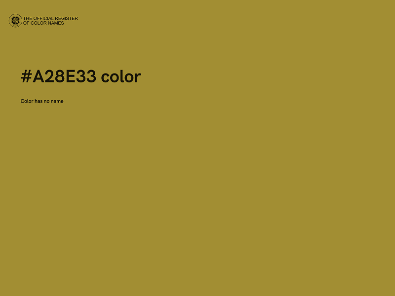 #A28E33 color image