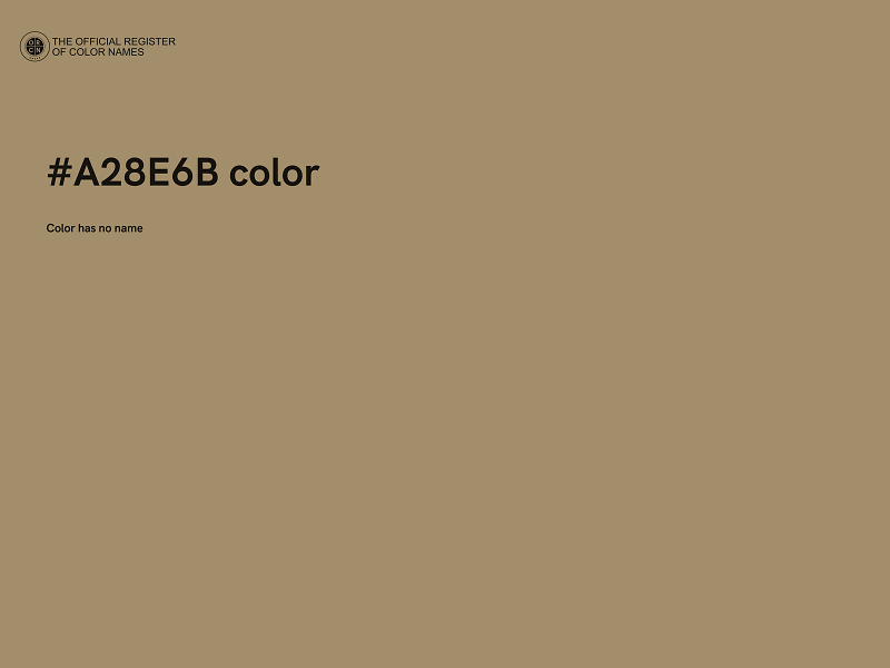 #A28E6B color image