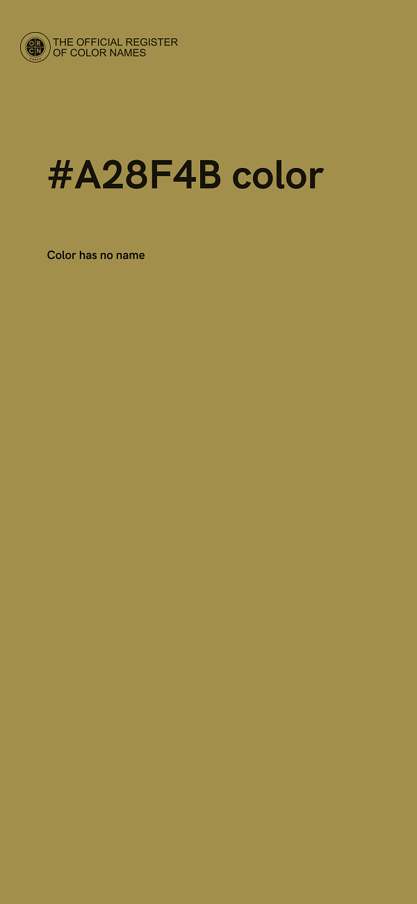 #A28F4B color image