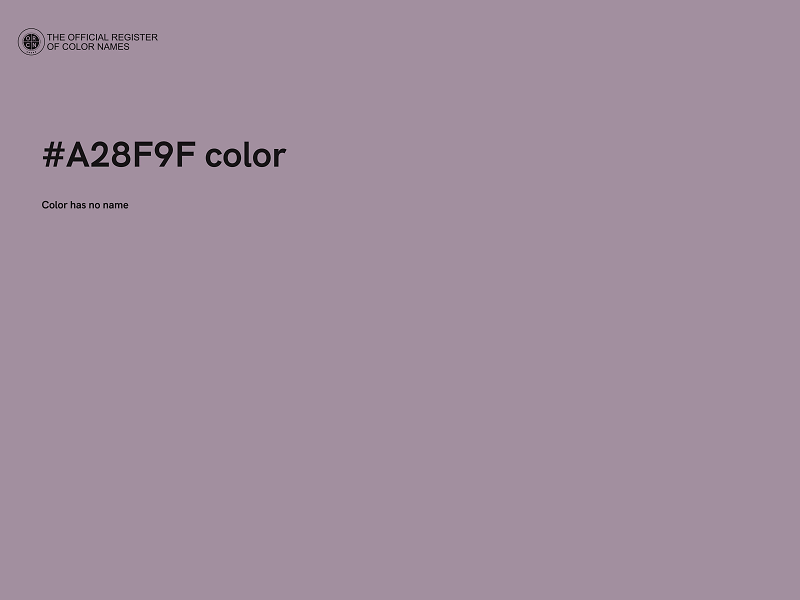 #A28F9F color image