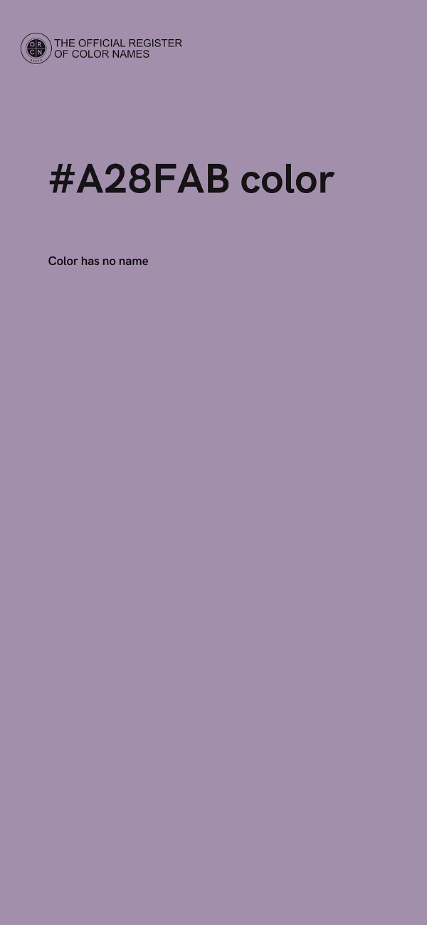 #A28FAB color image