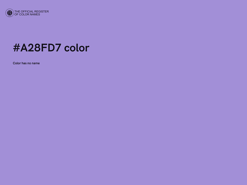 #A28FD7 color image