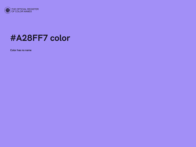#A28FF7 color image