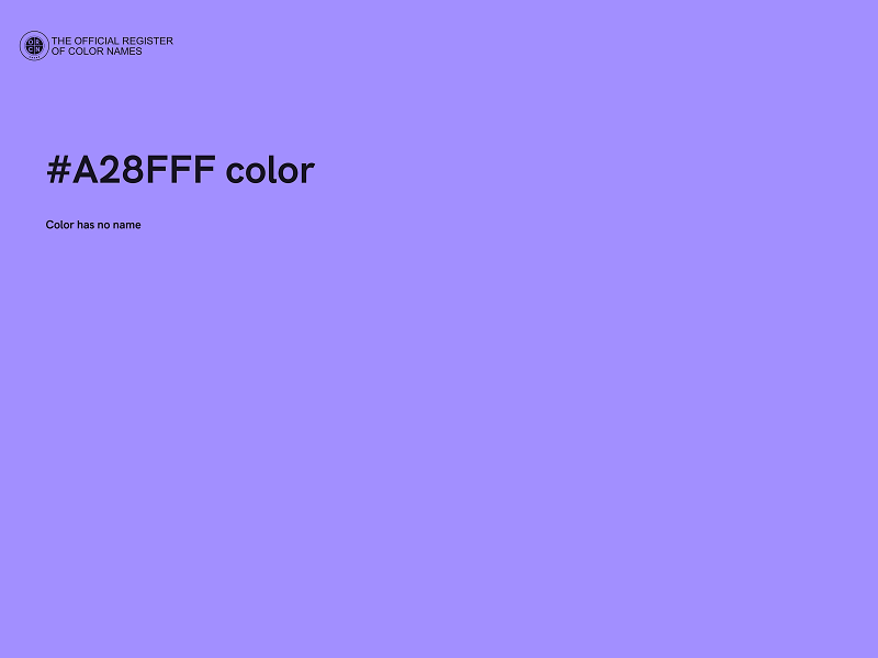 #A28FFF color image