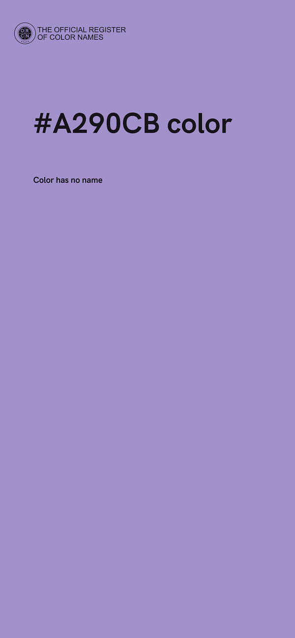 #A290CB color image