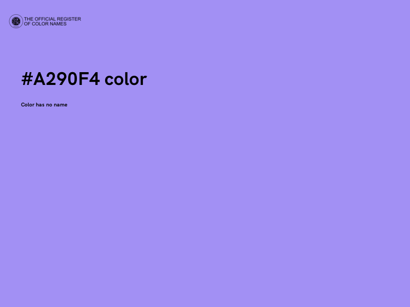 #A290F4 color image